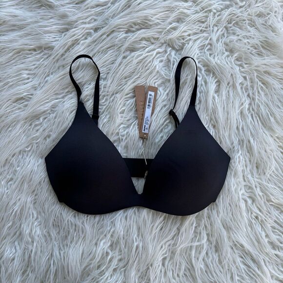 Skims Wireless Super Push up Bra Onyx Size 32D - Picture 1 of 7